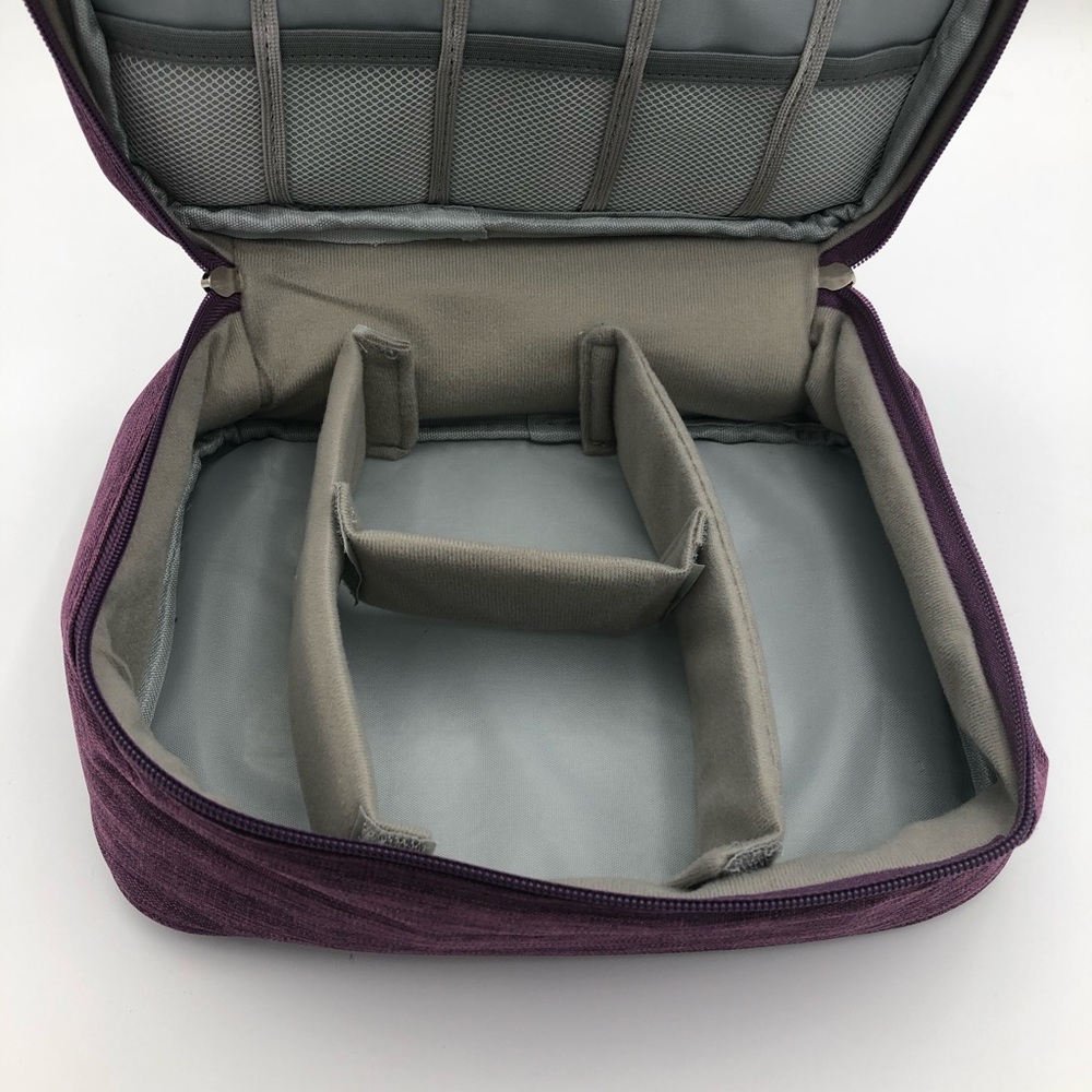 DIGITAL Travel Bag Pouch for Electronics Purple - Picture 9 of 12